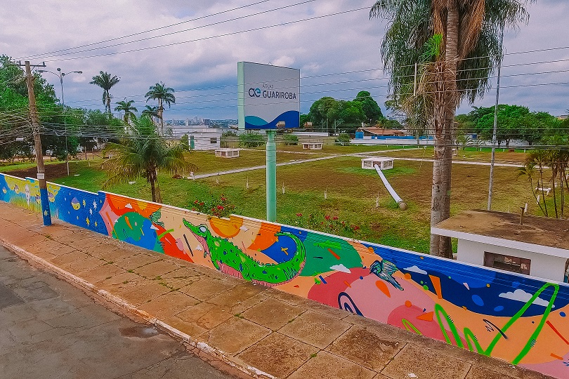 Celebrando 21 anos de atuação, Águas entrega maior Mural Urbano de MS