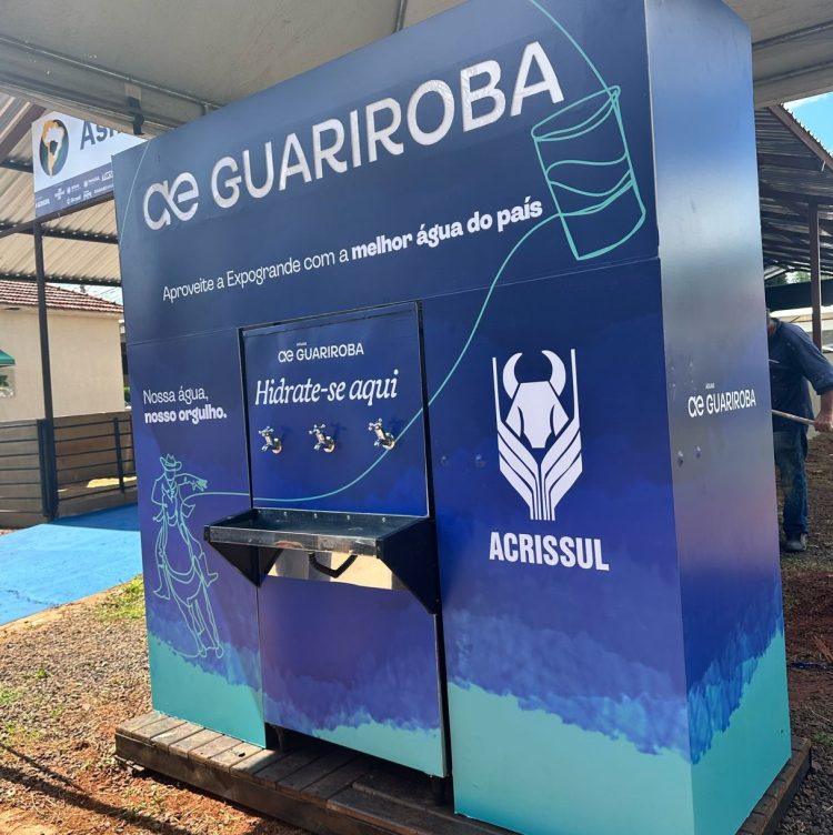 Expogrande 2025 tem bebedouros com água gelada e de graça aos visitantes
