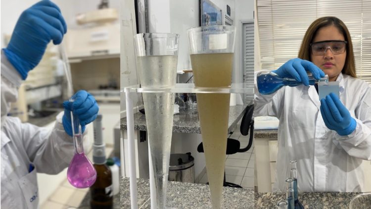 Com 10 mil análises por mês, laboratório monitora qualidade do tratamento de esgoto na Capital Com 10 mil análises por mês, laboratório monitora qualidade do tratamento de esgoto na Capital
