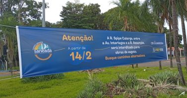 Campo Grande: Spipe Calarge recebe obras de extensão da rede de esgoto 